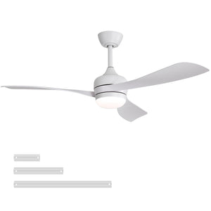 Ceiling Fan With 3 Blades, Remote Control, Reversible DC Motor