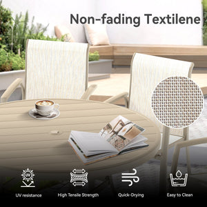 VRSHWO Garden Patio Chairs Set of 2