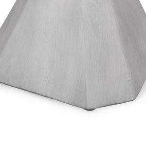 Modern Outdoor Lightweight Concrete Side Table in Natural Color