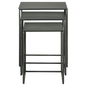 Vestal - 3 Piece Rectangular Nesting Table Set - Gray