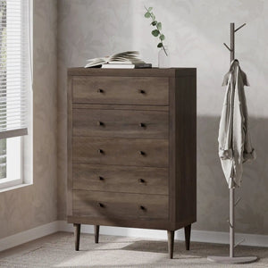 Nystrom - Mid Century Modern 5 Drawer Dresse