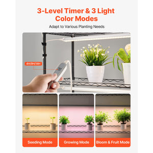 6-Tier Indoor Plant Shelf with Grow Light