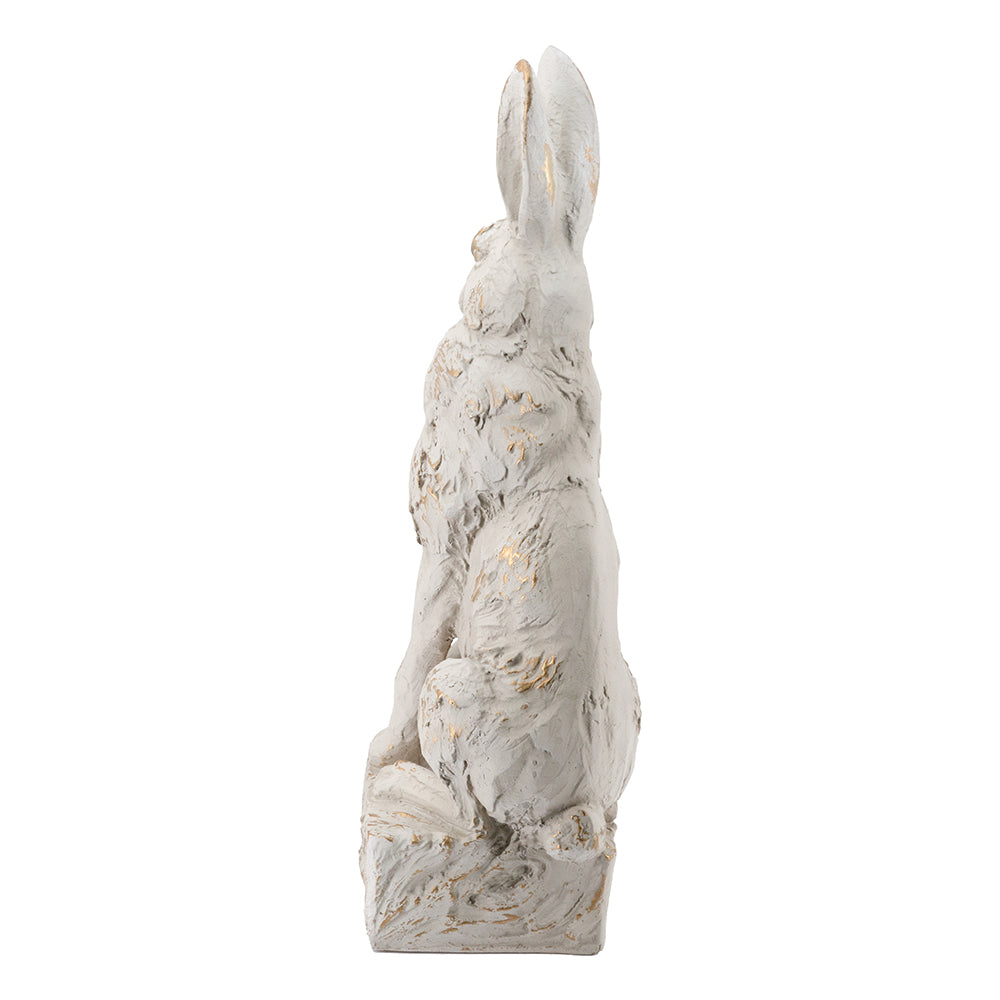 Large Magnesium Sitting Rabbit Figurine