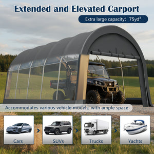 Heavy-Duty 12x20 FT Carport Canopy