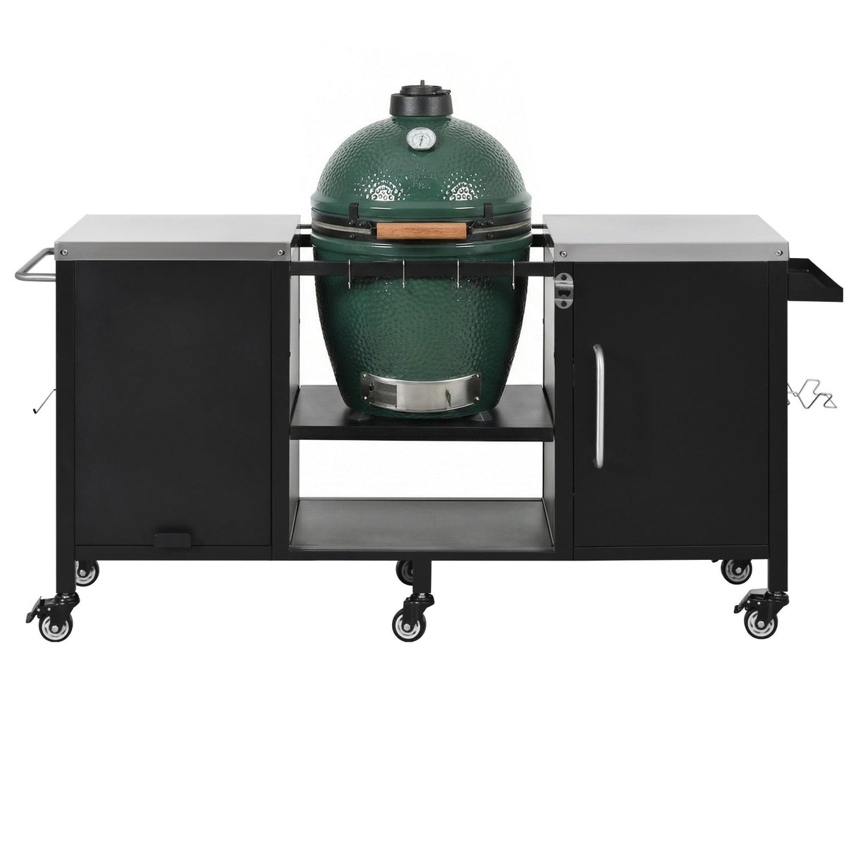 K&K 72.4' Large Grill Table for Big Green Egg