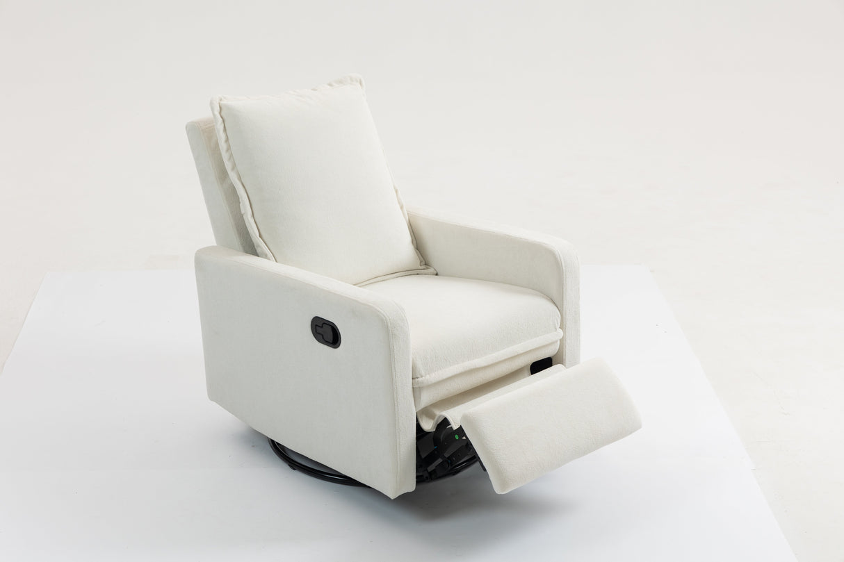 Short Plush Manual Button Armchair Sofa