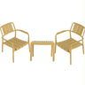 3 Piece Indoor / Outdoor Leisure Table And Chair Set