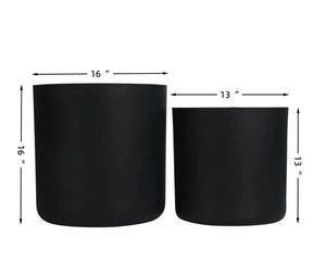 Round Concrete Planter Set of 2