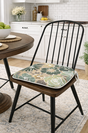 Outdoor Patio Chair Cushions, Water-Repellent U-Shape Thick Foam Seat Cushions with Ties