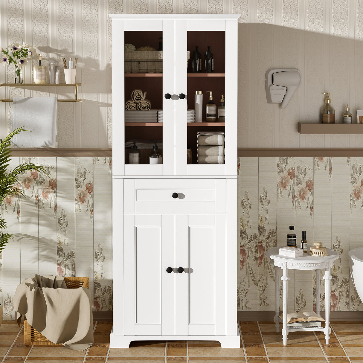 67.2' Tall Bathroom Storage Cabinet