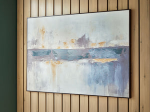 Gatesford - Wall Art - Blue / White / Tan