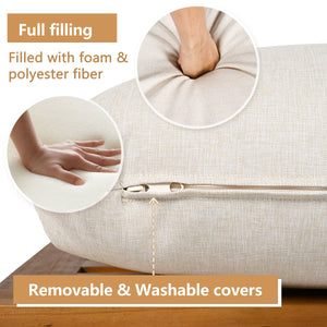 Outdoor 5-Piece Acacia Wood and Rope Patio Sofa Set