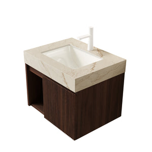 Eiden 24" Bathroom Vanity & Sink, Floating Storage Cabinet