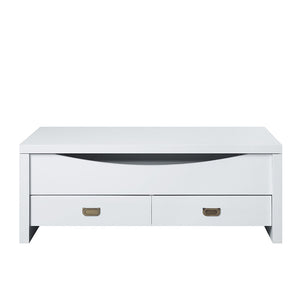 Ramiel - Coffee Table With Lift Top - High Gloss White