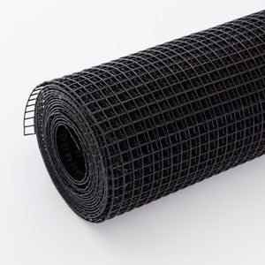 Vinyl Coated Hardware Cloth, Welded Wire Fence for Poultry & Home Improvement - Black