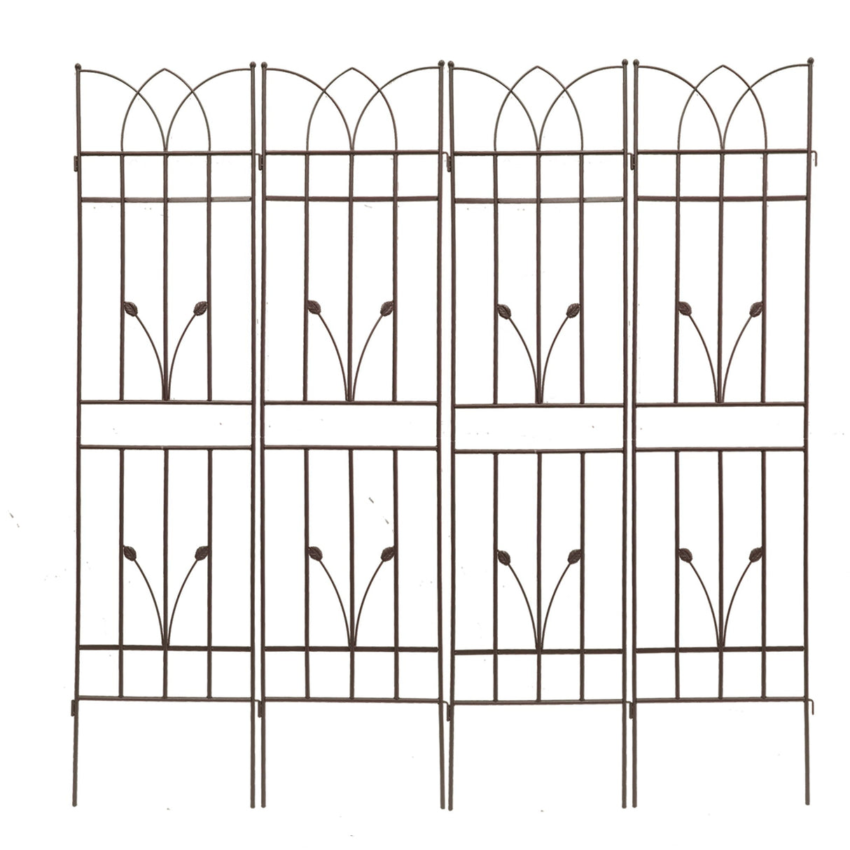 Metal Garden Trellis Rustproof For Climbing Plants Outdoor Flower Support
