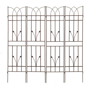Metal Garden Trellis Rustproof For Climbing Plants Outdoor Flower Support