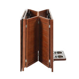 33" Solid Wood Dog Crate Furniture Foldable Indoor Kennel