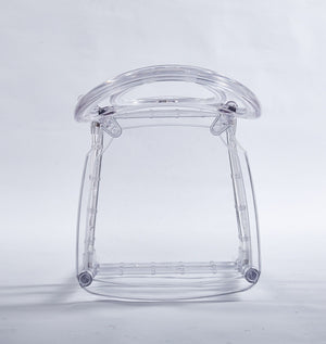 Dining Chair, Plastic Seat, Welding Chair (Set of 4) - Transparent
