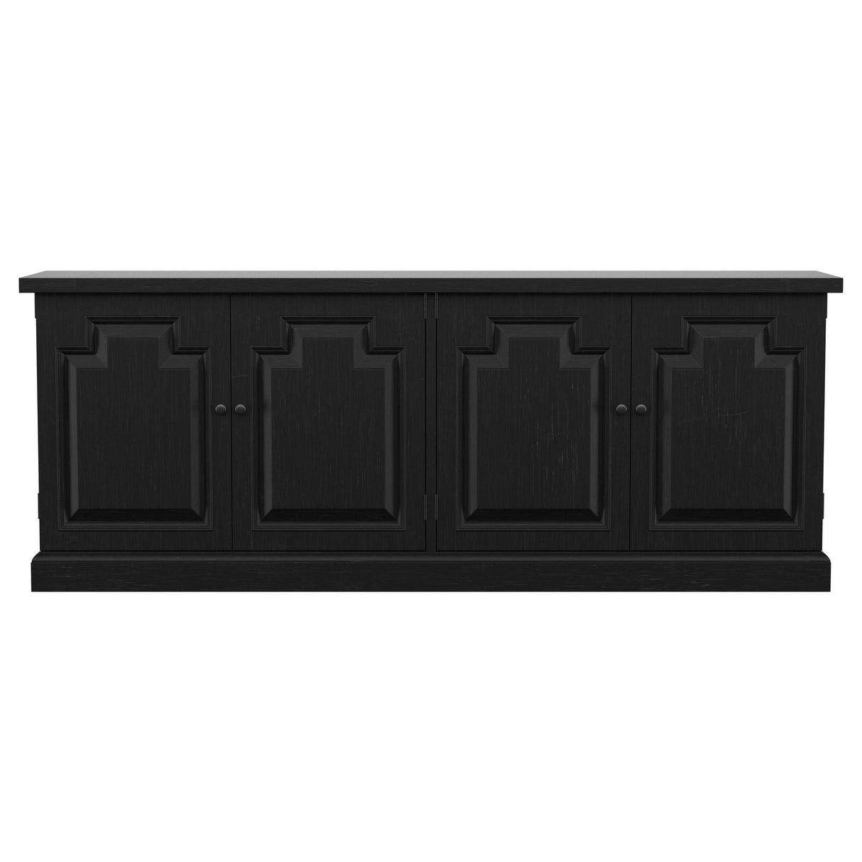 Florence 4-door Dining Sideboard Buffet Distressed Black