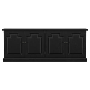 Florence 4-door Dining Sideboard Buffet Distressed Black