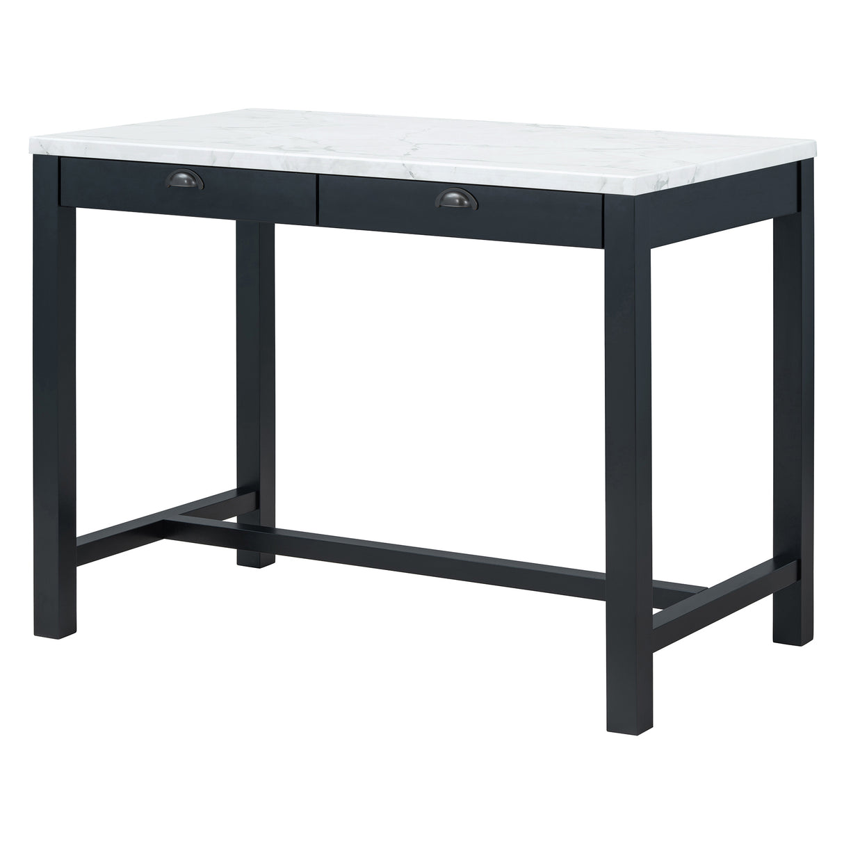 Alexandra Modern Bar Table Set with Hidden Storage Drawers