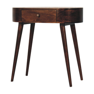 Rounded Wood Table
