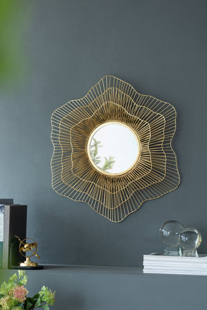 D27x2.4' Metal Mirror, Wall Mounted Mirror Home Decor for Bathroom Living Room