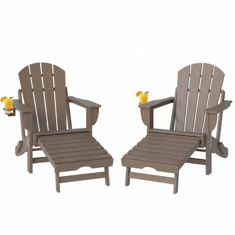 Stylish Folding Fire Pit Chair Set of 2