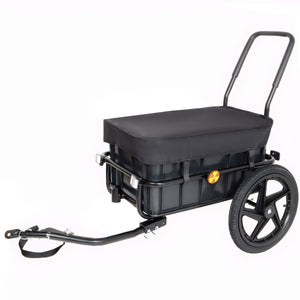 2-in-1 Bike Cargo Trailer with Removable Box