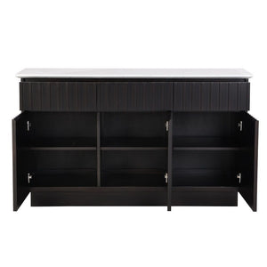 Jaramillo - Server - Engineering Marble Top & Black