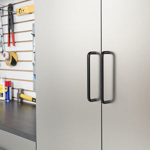 Astro Series - Garage Cabinet Set B With Soft Closing Drawers - Metallic Gray