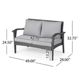 Honolulu - Loveseat - Gray / Silver