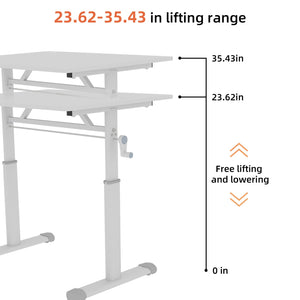 Height-Adjustable Multifunctional Study Desk