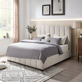 The Upholstered Wingback Bed – A Refined Union of Contemporary Comfort and Architectural Elegance