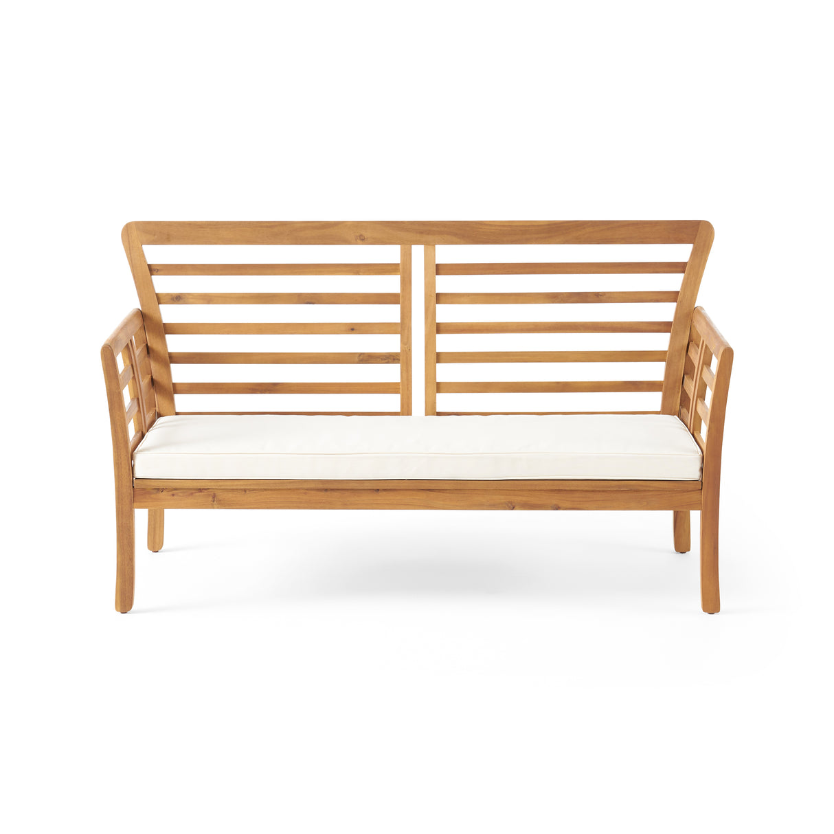 Outdoor caydon love seat, cream