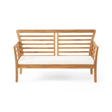 Outdoor caydon love seat, cream