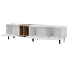 TV Stand With 3 Doors Media Console Table