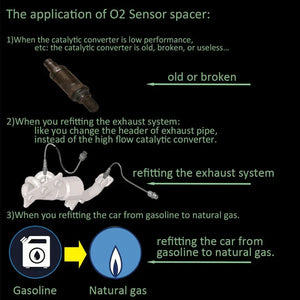 Car Oxygen O2 Sensor Adapter CEL Fix Check Engine Light Eliminator M18*1.5