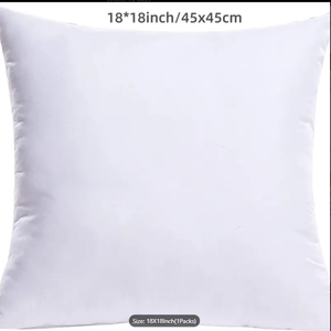 18"x18" Throw Pillow FULL set of cover and insert  Wide Variety of Colors reversable