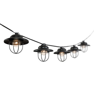 10 ft Farmhouse Outdoor String Lights with Stay - Lit Technology - Tuesday Morning - Outdoor Lighting