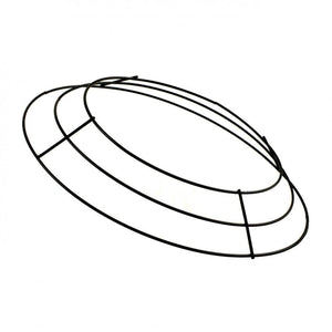 10-inch Plain Wire Wreath Form: 3 Wire Black Frames