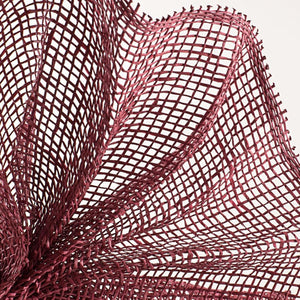 10" Poly Burlap Mesh Ribbon: Cranberry Red