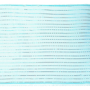 10" Poly Deco Mesh Ribbon: Metallic Turquoise (10 Yards)