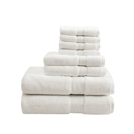 100% cotton 8 piece antimicrobial towel set - Tuesday Morning - Bath Towels