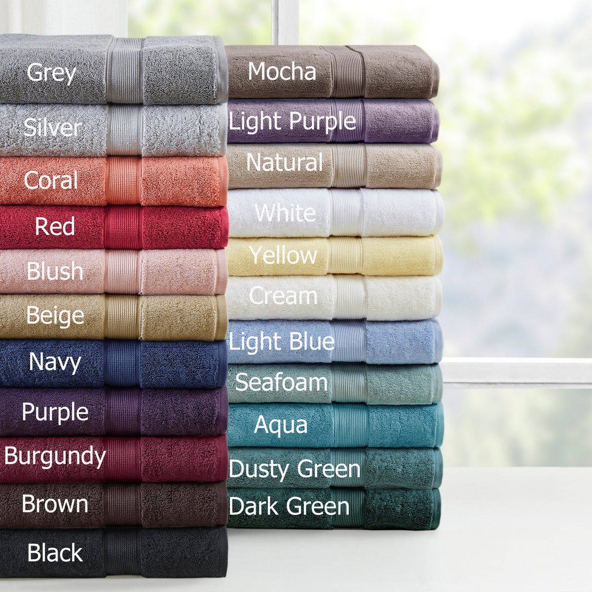100% cotton 8 piece antimicrobial towel set - Tuesday Morning - Bath Towels