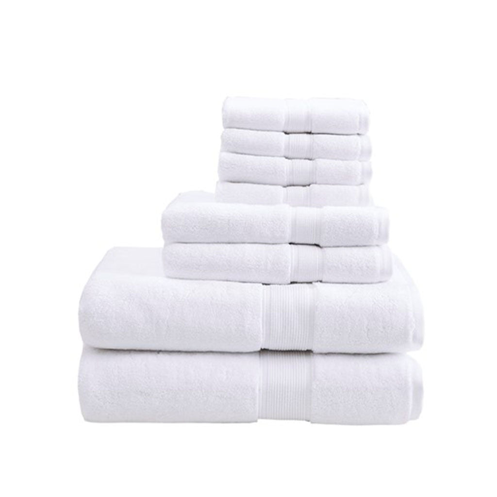 100% cotton 8 piece antimicrobial towel set - Tuesday Morning - Bath Towels