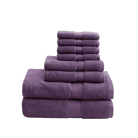 100% cotton 8 piece antimicrobial towel set - Tuesday Morning - Bath Towels