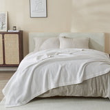 100%-cotton-all-season-lightweight-waffle-weave-knit-throw-blanket,-white-Throw-Blankets
