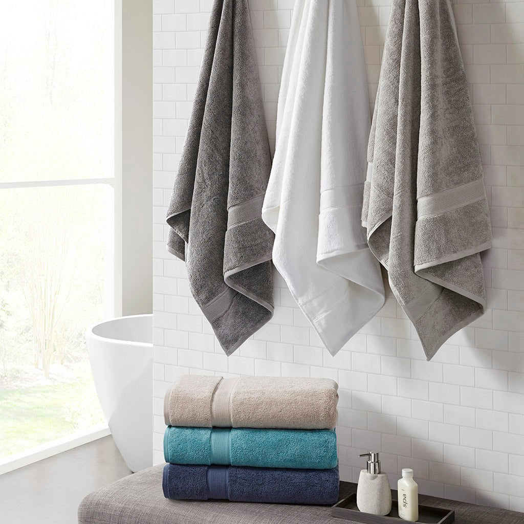 100% cotton bath sheet antimicrobial 2 piece set - Tuesday Morning - Bath Towels